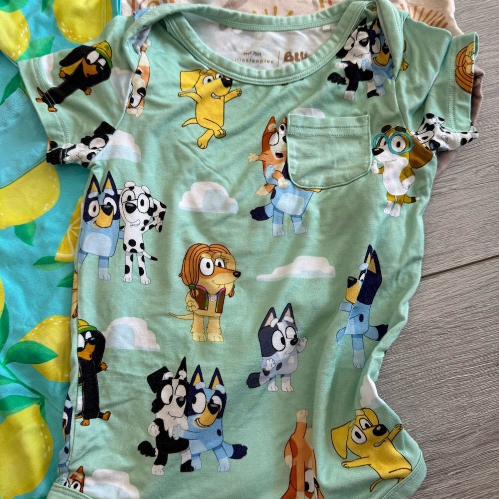 Lot of Little Sleepies Short Sleeve Onesies 18-24M - Picture 3 of 7